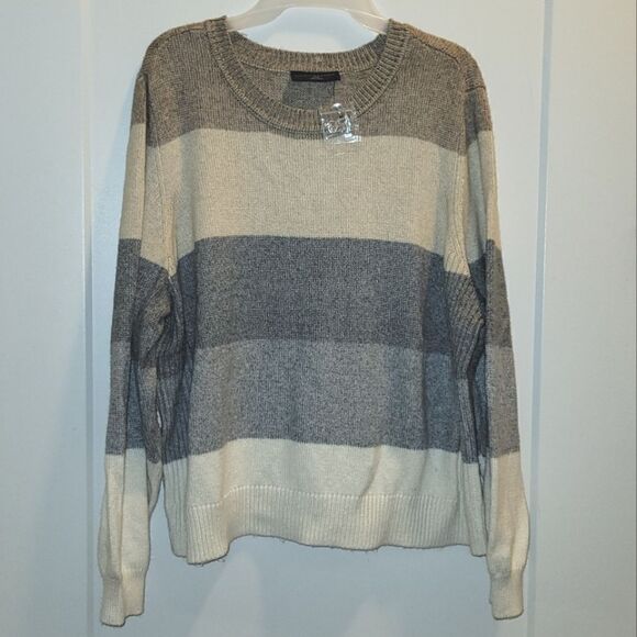 Lane Bryant Striped Crewneck Sweater 22 / 24 NWOT - Picture 1 of 4